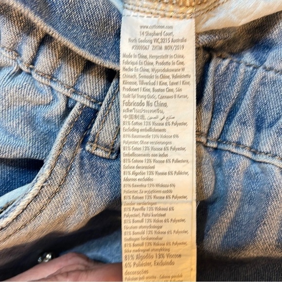 Cotton On High Paperbag Jeans Ankle Length Light Wash Women’s Size 6 - Picture 4 of 4